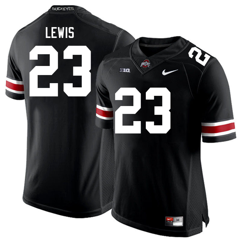 Ohio State Buckeyes #23 Parker Lewis College Football Jerseys Stitched-Black